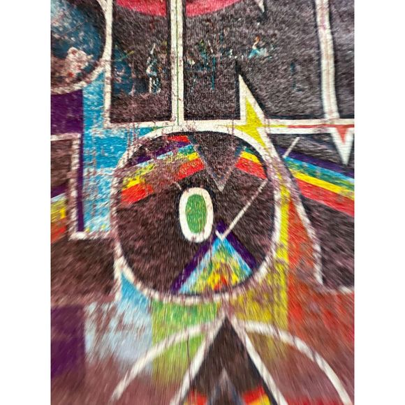 VINTAGE Mens T-Shirt Pink Floyd Dark Side Of The Moon Graphic North America Tour - Picture 10 of 14